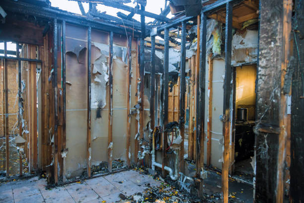 Professional Fire Damage Assessment technician working in Stonebridge, NJ